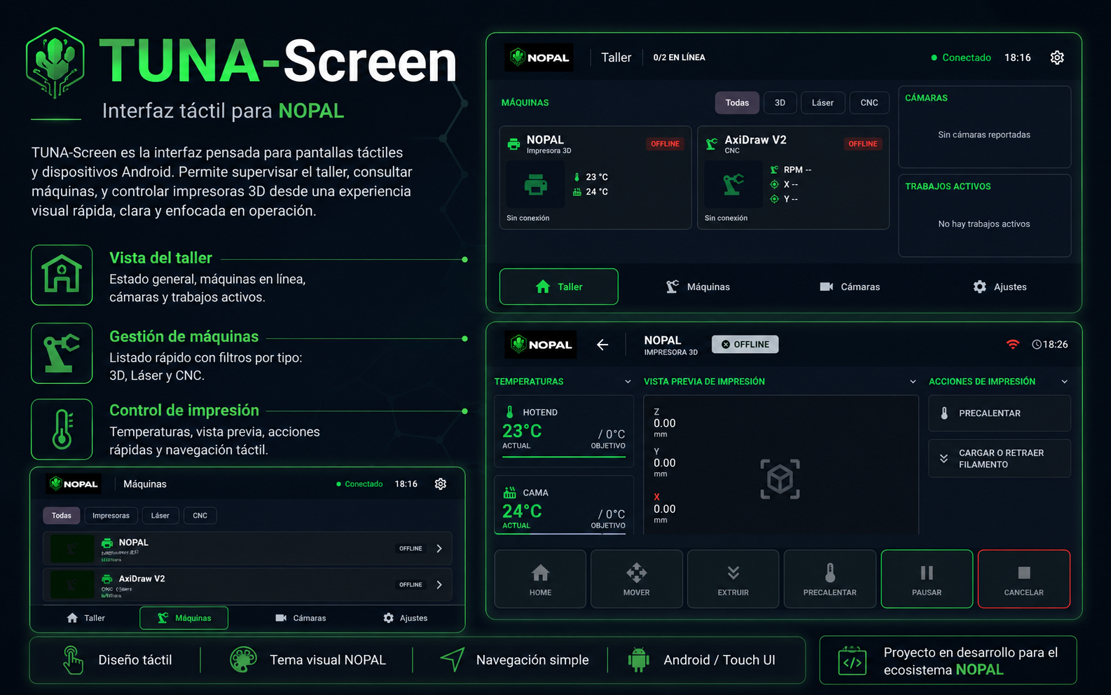 App Android TUNA-Screen